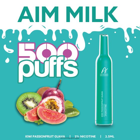 kiwi maracujá goiaba Aivono AIM MILK 500 280DJX272 | Aivono Portugal
